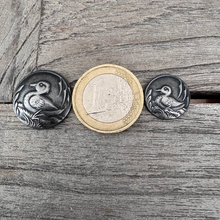 Hartmann-Knöpfe - Wholesale Sewing button/snap - sweet duck metal buttons antique silver 15 mm or 20 mm1
