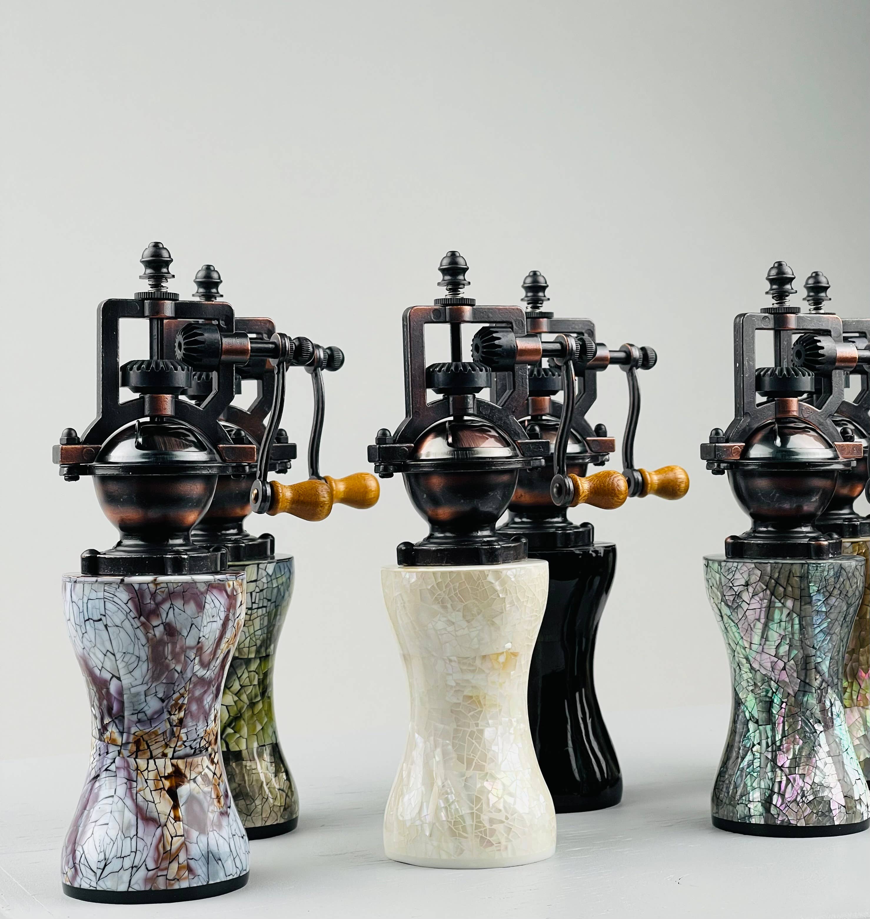 Baroy - Wholesale Pepper Mill - Salt Pepper Mill Grinders Shakers - Seashell Lamination12