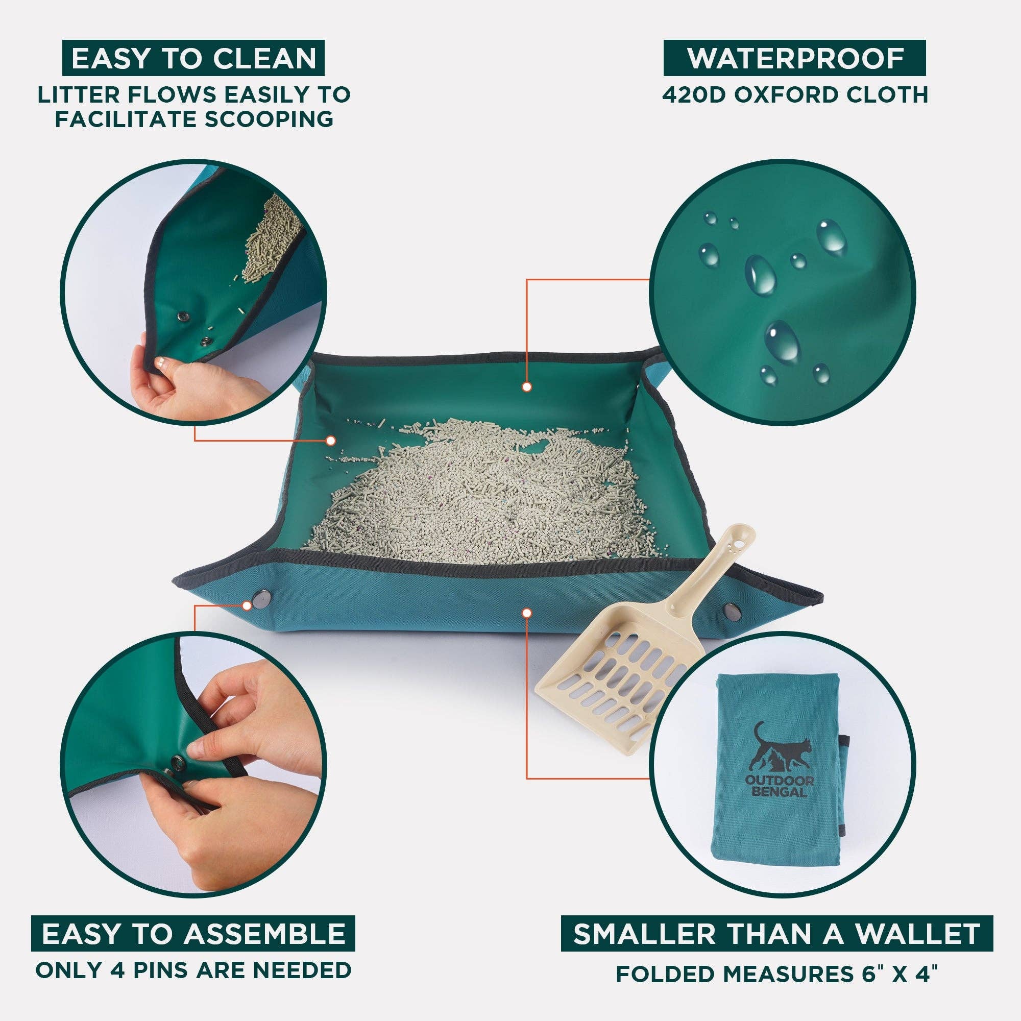 Outdoor Bengal - Wholesale Cat Litter Box - Go Litter™ Travel Litter Box2