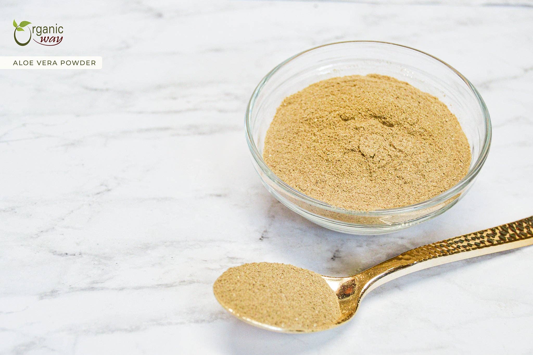 Organic Way LLC – wholesale Protein-/superfoodpulver – Aloe Vera Pulver (Aloe barbadensis) - Kosher Certifierad | Rå, Vegansk, Icke-GMO & Glutenfri | USDA Certifierad | Ursprung - Indien2