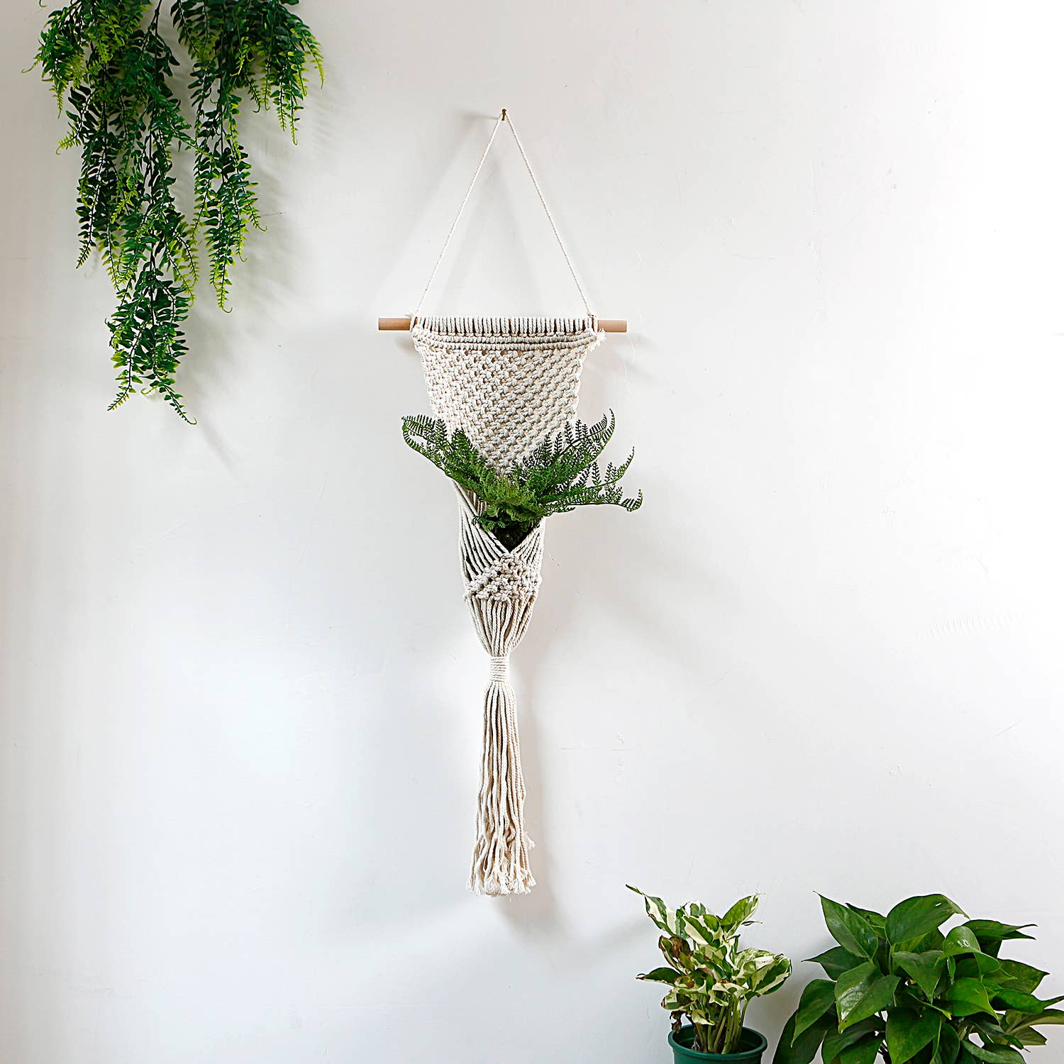 Sparkle Being - Wholesale Hanging Planter - Macrame Cotton Rope Plants Hanging Pots Holder Stand2