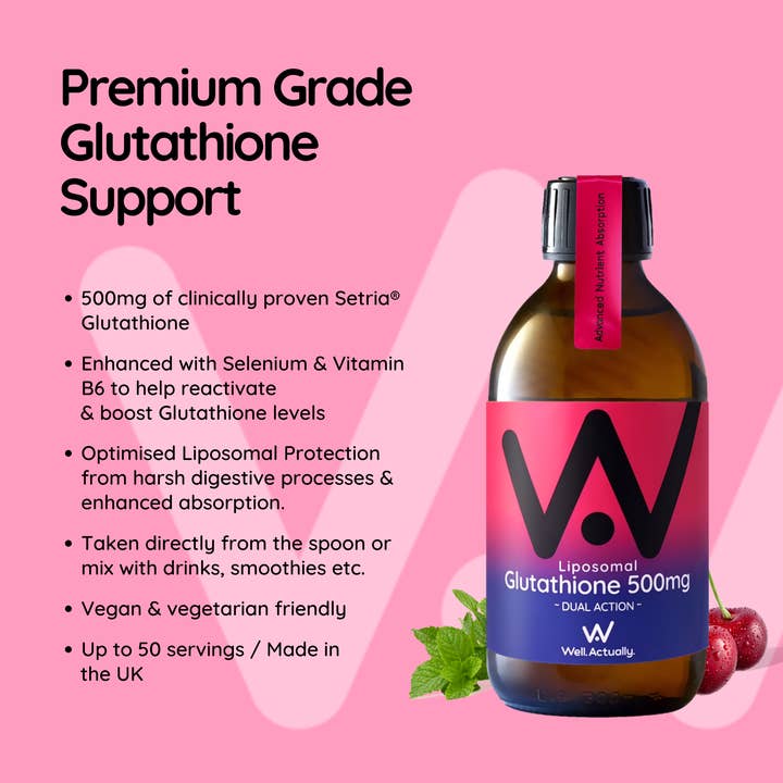 Well.Actually. – Engroshandel Kosttilskud og vitaminer – Liposomal Glutathion (500 mg) Flydende – Kirsebær 250 ml3