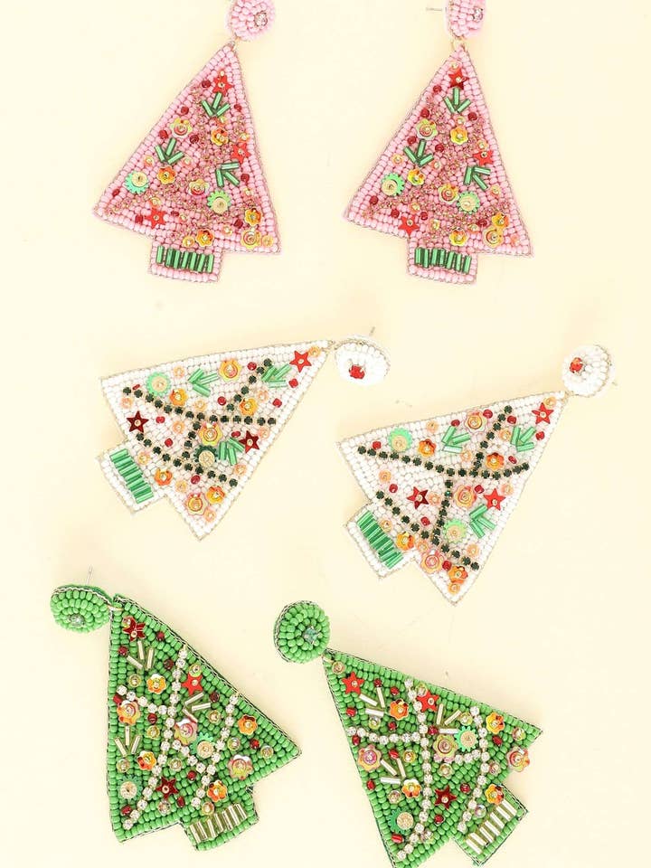 POST-OHRRINGE MIT WEIHNACHTSBAUM-SCHMUCKSTEINEN ZE16181 für den Großhandel von anbfashion