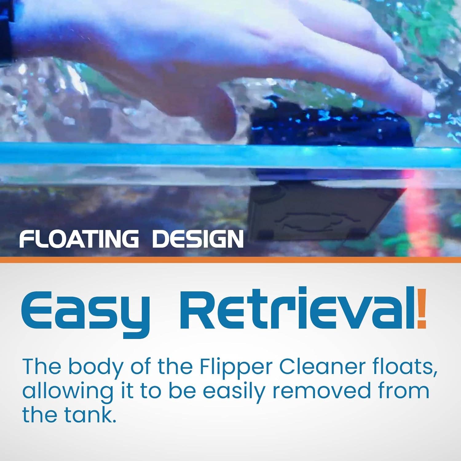 Flipper Aquarium Products - Wholesale Cleaning Cloth - Flipper MAX FLOAT 2 in 1 Magnetic Aquarium Algae Cleaner7