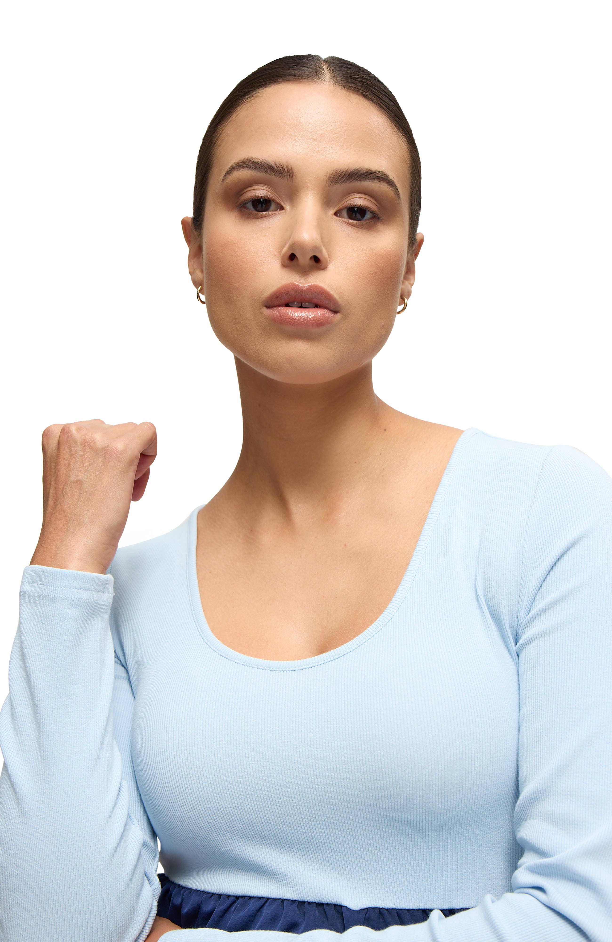 Ingrid & Isabel - Wholesale Dress - Maternity - The Double Take Mixed Media Midi Dress9