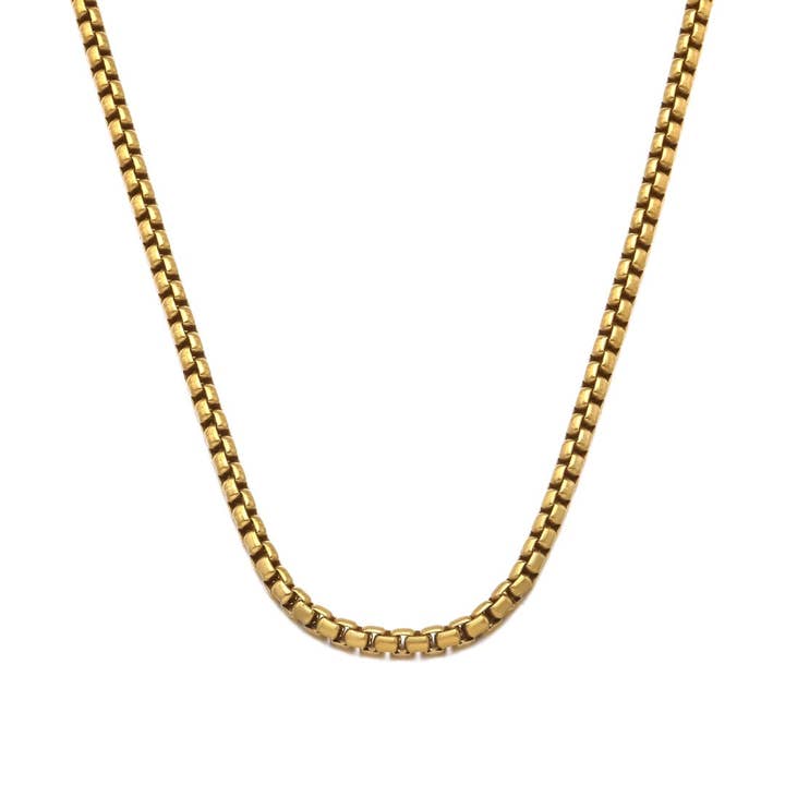 Box Chain - Guld för wholesale av RoseGold Apparel