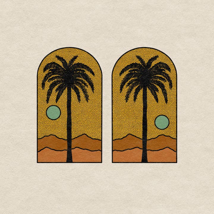 Impression Palm Views pour la vente par Kick Step Design