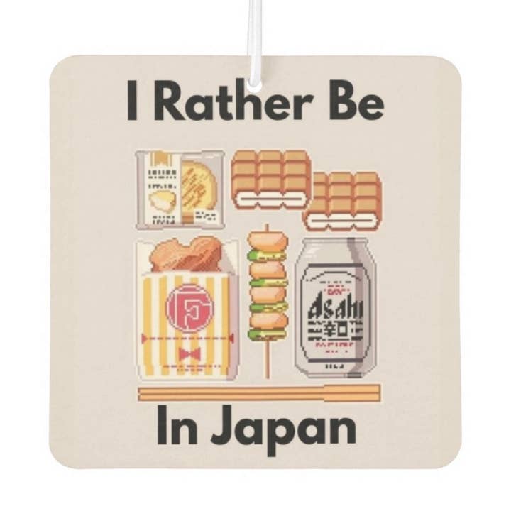 Ik ben liever in Japan Auto Luchtverfrisser - Kersengeur voor wholesale door CultPOP