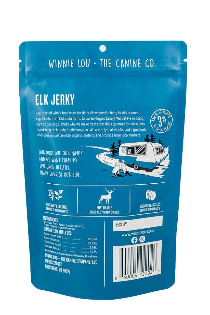 Winnie Lou - Vente Friandises – chien - Wapiti Jerky1