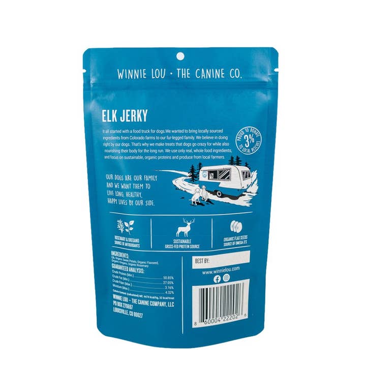 Winnie Lou - Vente Friandises – chien - Wapiti Jerky1