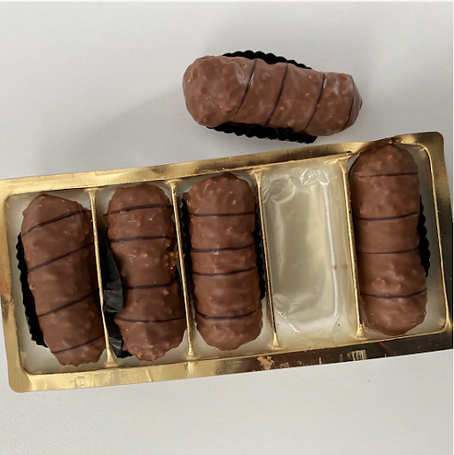 Fitapra® – Doces cobertos de chocolate por atacado – Rolinhos de nougat de maçapão2