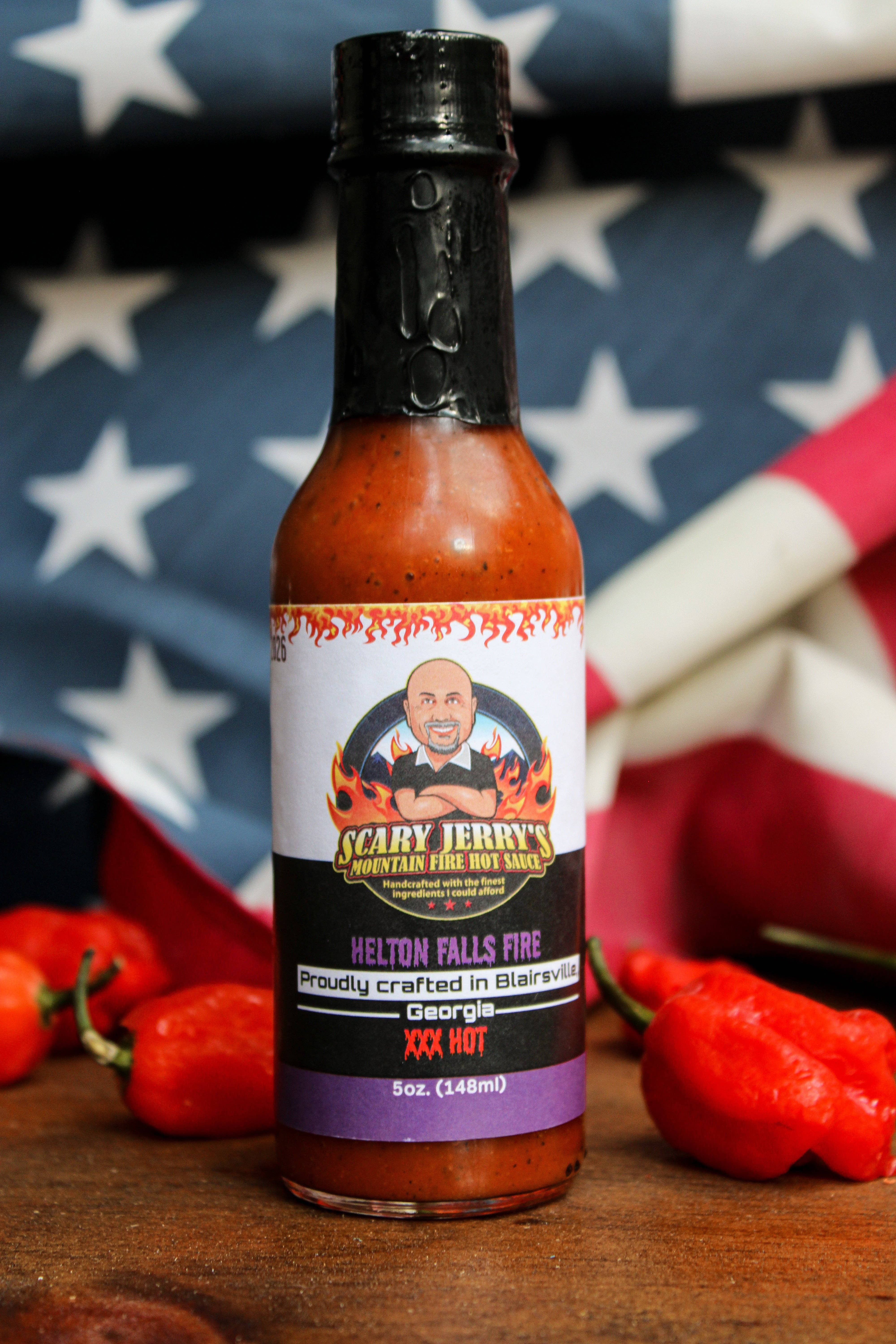 Scary Jerry's Mountain Fire Hot Sauce - Wholesale Hot Sauce - Helton Falls Fire Hot Sauce11