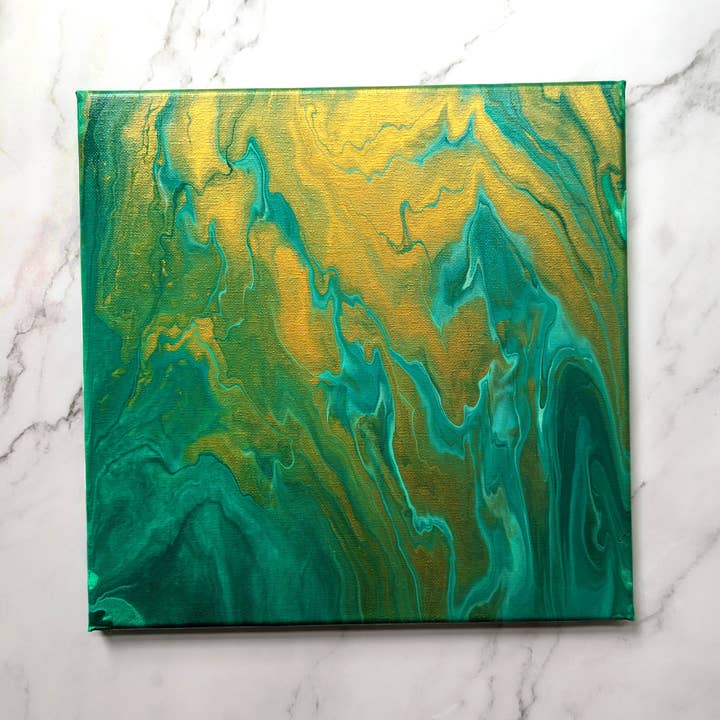 Robert Frederick Ltd - Vente Kit de bricolage - Kit de Coulée de Peinture Luxe Décor - Toile Carrée1