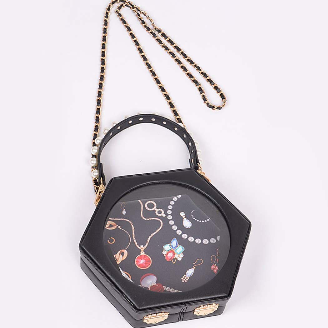 3AM BY H&D ACCESSORIES - Wholesale Clutch Bag - Women's - Polygon Jewelry Box Clutch5