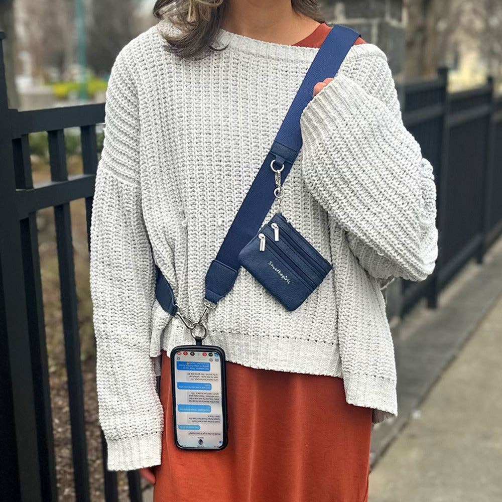 Save The Girls - Wholesale Bag Strap - Women's - Clip & Go Strap w/Zippered Pouch Solid6