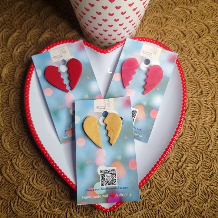 HEARTBREAK STUDS for wholesale by Beautiful Colores Studio