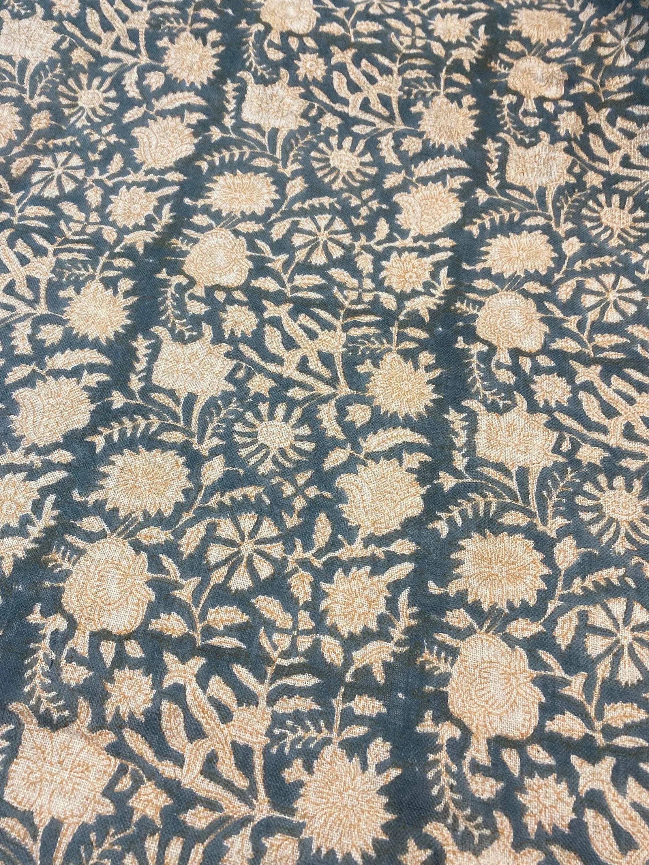 Thread To Form - Wholesale Fabric - Bradley Hand Block Printed Linen Upholstery Fabric9