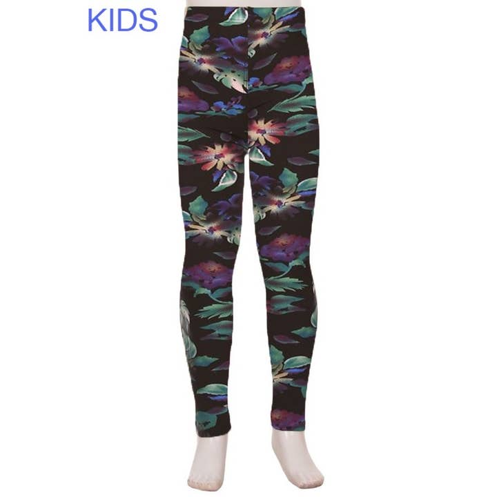 Leggings da bambino Buttery Soft Print per la vendita all'ingrosso da parte di Leggings Depot