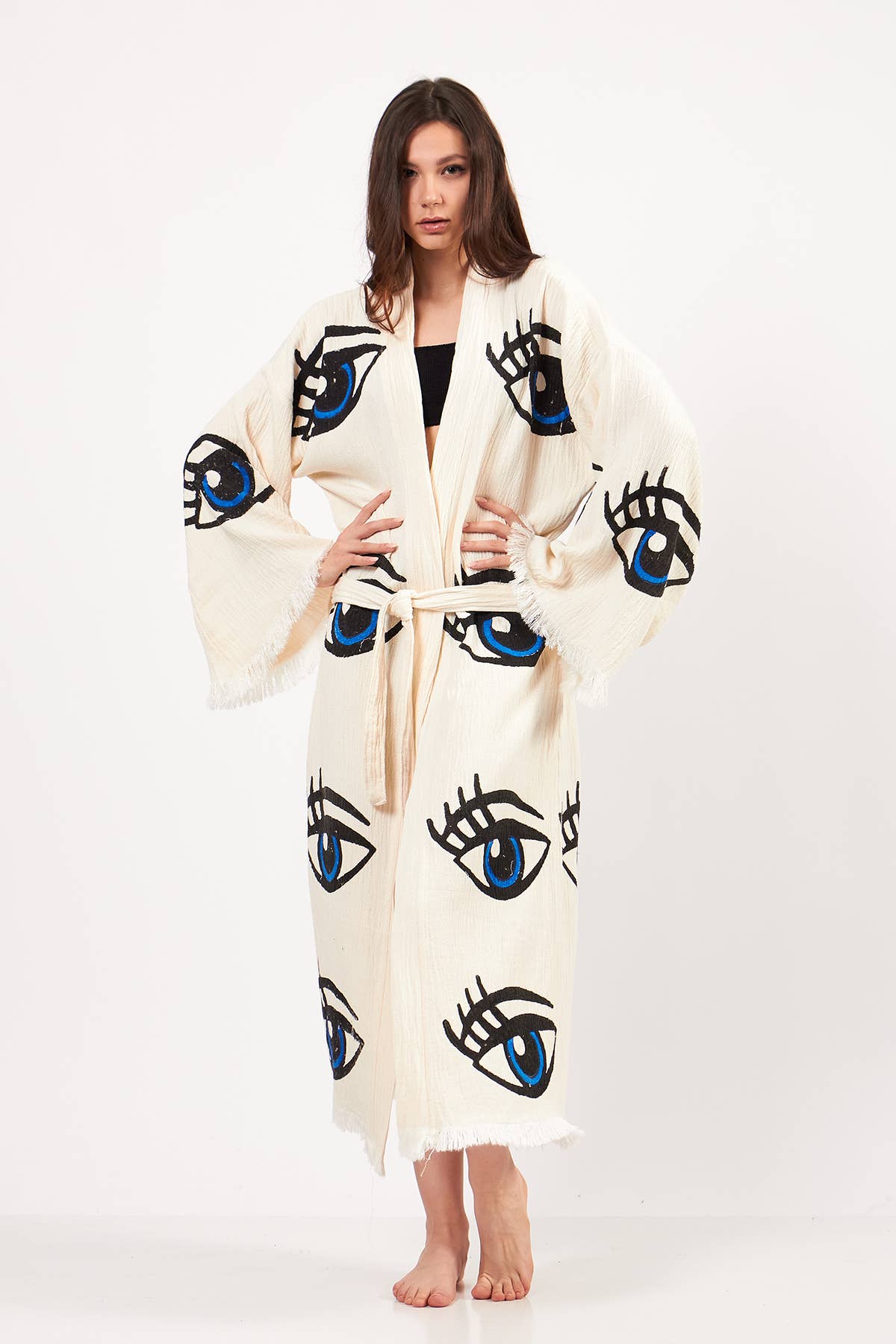 Yaz Concepts – wholesale Kimono – Women's – Eye Print Bathrobe | Festival Kimono | Evil Eye Clothing9