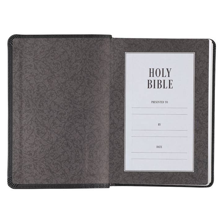 Christian Art Gifts - Wholesale Religion - KJV Bible Compact LP Faux Leather, Black3