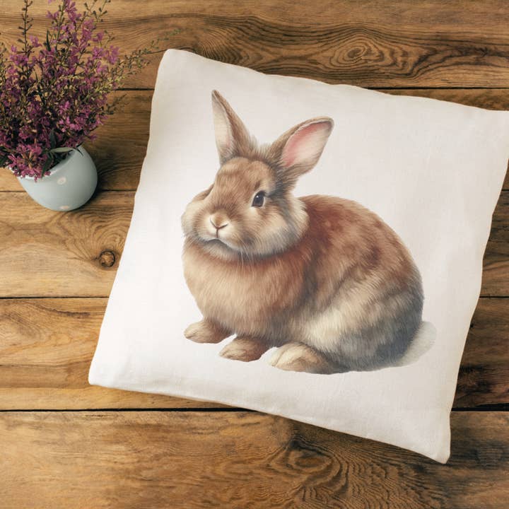 Funda de almohada Brown Rabbit para venta al por mayor de Go Charlotte