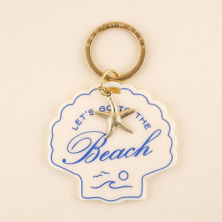 Strandsnäcka Charm Nyckelring för wholesale av Freshwater Curated Goods