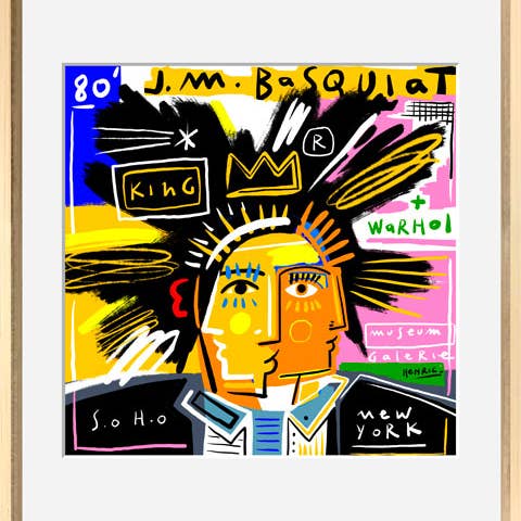 Atelier Contemporain - Wholesale Art Print - Fine Art Print - "Basquiat" - J-P Henric