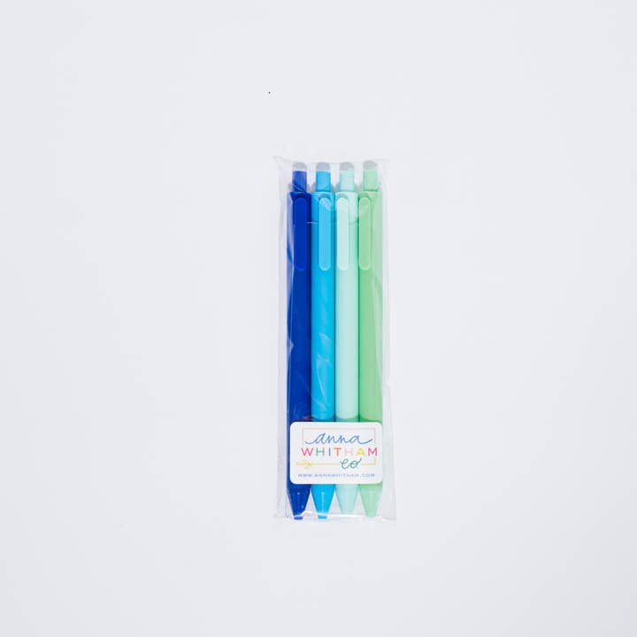 Anna Whitham Co. - Wholesale Pen - Blue Brigade Gel Pen Collection