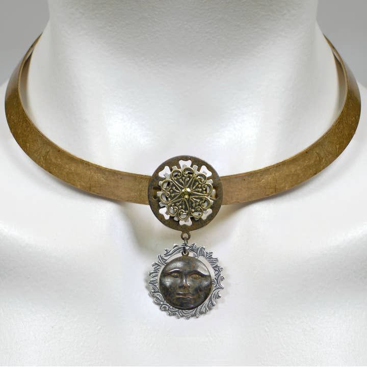 Collier Steampunk : Ms Moon pour la vente par NoMonet