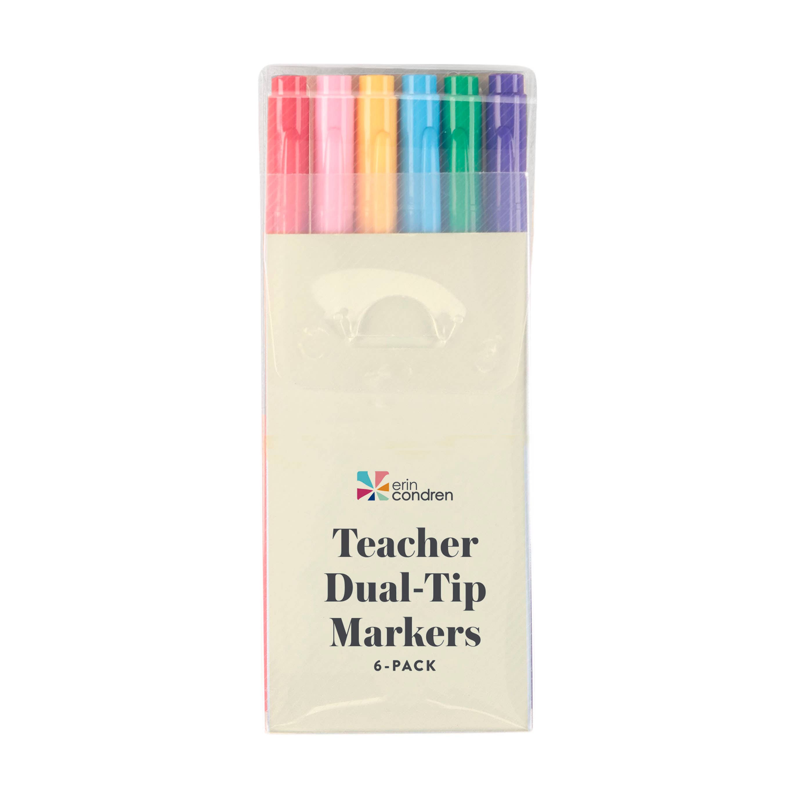Erin Condren Design - Wholesale Marker - Teacher Dual-Tip Markers 6-pack5