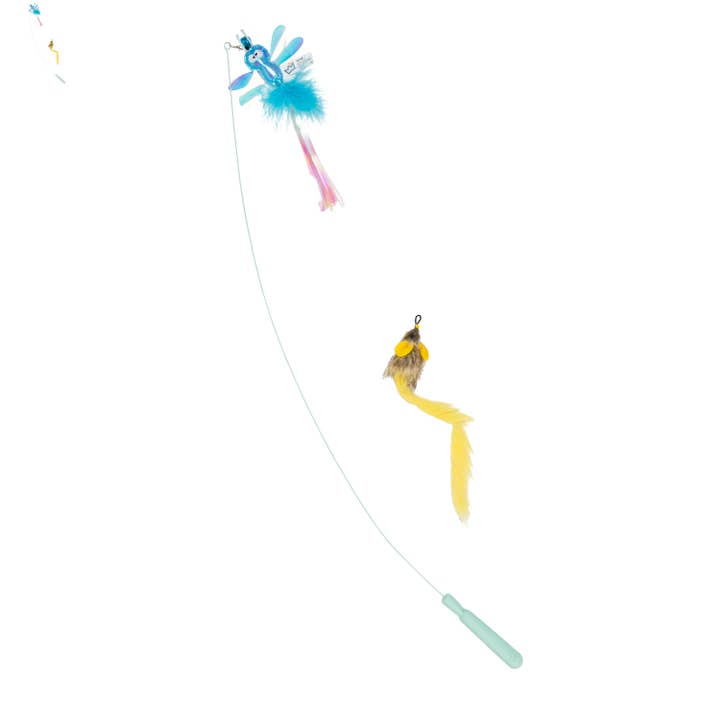 Huxley & Kent - Wholesale Pet Toy - Cat - Wire Dragonfly & Mouse Wand Cat Toy9