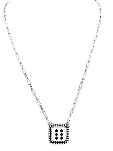 Spade Dice Necklace for wholesale by Snowing West