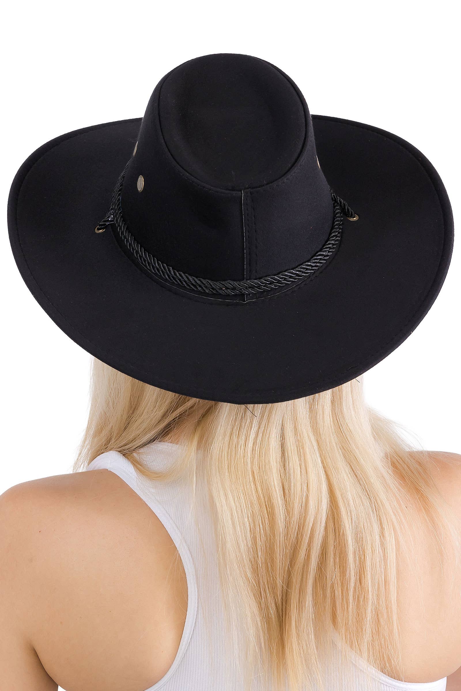 Cap Zone – wholesale Cowboy Hat – Women’s – Classic Vegan Nubuck Leather Western Cowboy Hat3