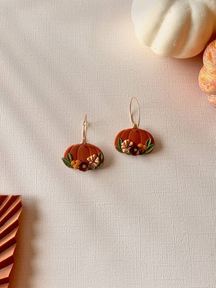 Græskar øreringe | Håndlavede øreringe | Efterårøreringe for engroshandel hos Made For More