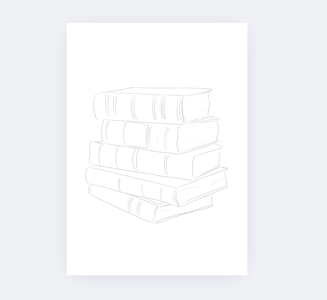 Sarah Ruth Frey - Wholesale Sketchbook/Sketchpad - Bookish Paintable Pages | Watercoloring Set7