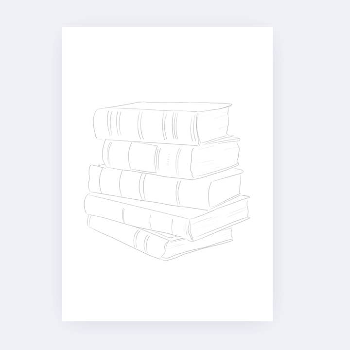 Sarah Ruth Frey - Wholesale Sketchbook/Sketchpad - Bookish Paintable Pages | Watercoloring Set7