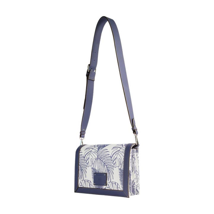 Concept One - Wholesale Crossbody Bag - Women's - Tommy Bahama Graphic Leaf Print City Handbag, NAVY3