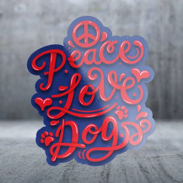 Fred, Kärlek, Hundar - Klistermärke för wholesale av Two Feet Treats