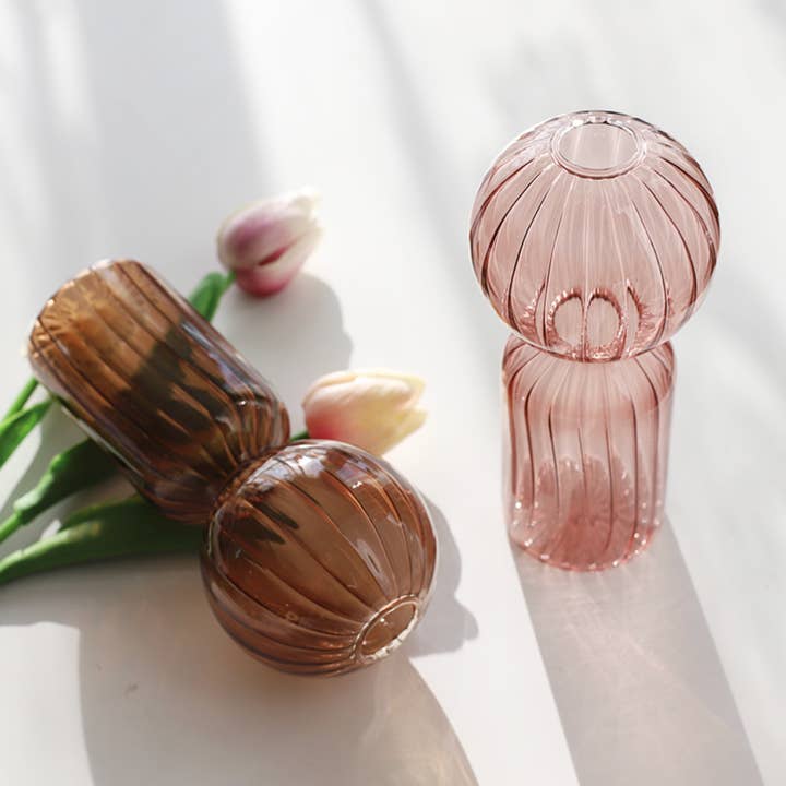 Vaso da fiori idroponico in vetro colorato per la vendita all'ingrosso da parte di IVORE.GROUP (We cover All Import duty)