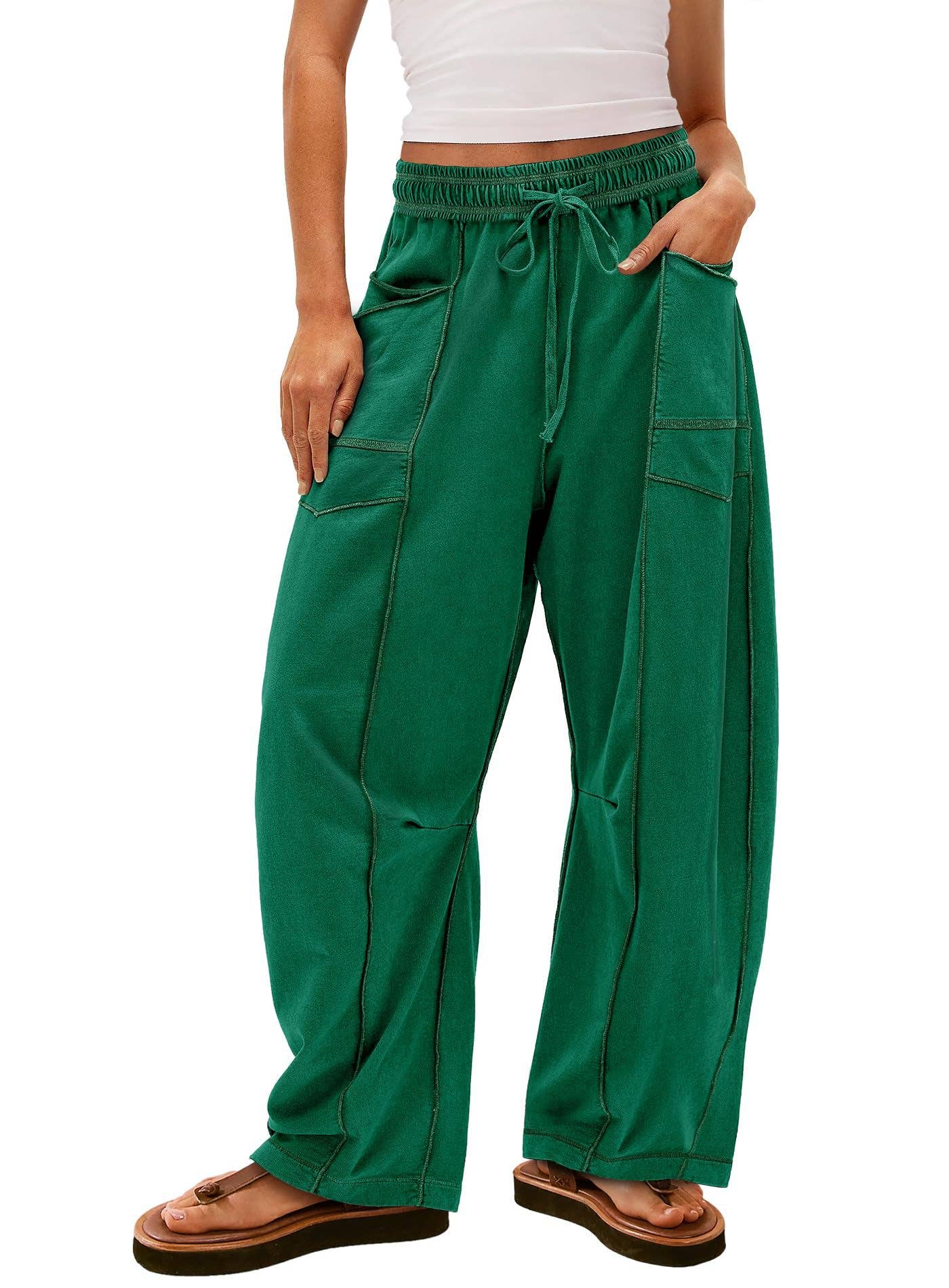 Lily Clothing - Wholesale Pants - Women's - Casual stretched-waist drawstring sweatpants7