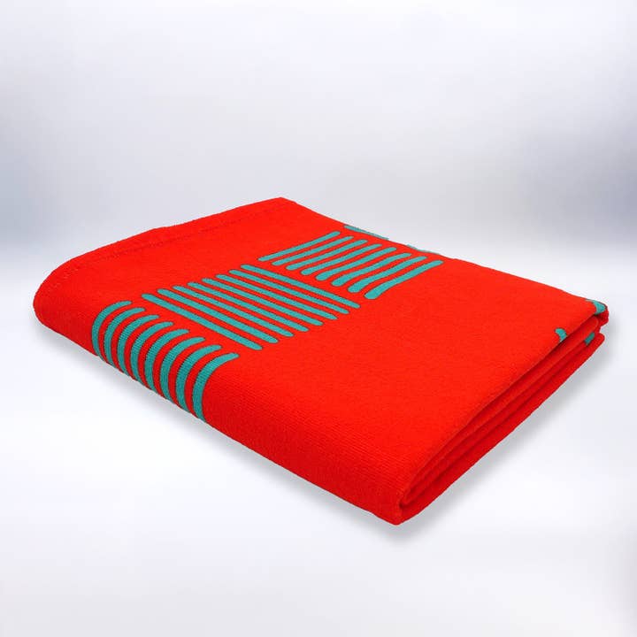 Le comptoir de la plage - Wholesale Beach towel - Beach Towel XL microfiber Orange 140x170 - Solari2
