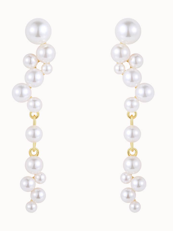 Boucles d'oreilles Amun - Plaqué or pour la vente par Nava Copenhagen