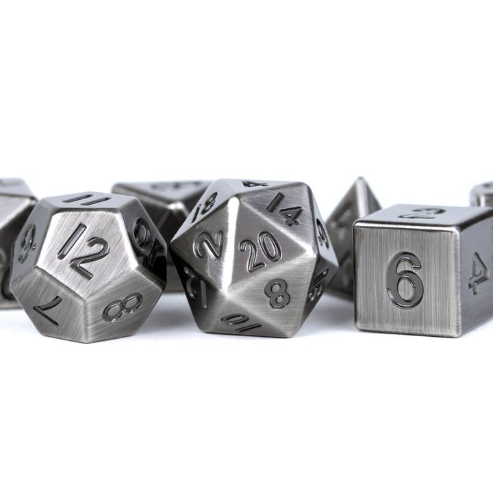 16mm Metal Dice Set for wholesale by FanRoll by Metallic Dice Games