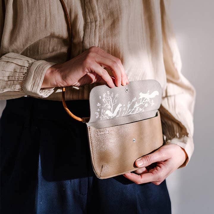 Keecie - Wholesale Phone Wallet - Women's - Phonebag, Hang On, Moss used look3