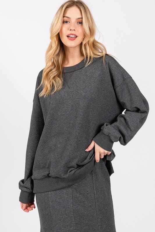 Calista - Wholesale Sweatshirt - Women's - PULLOVER OVERSIZED SWEATSHIRTS- FT314882
