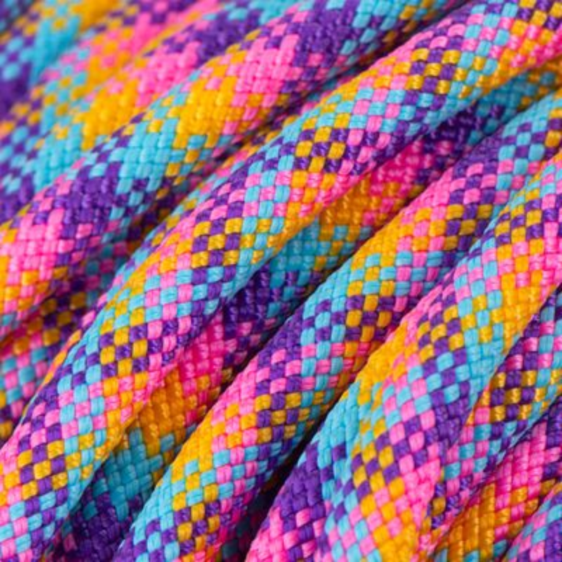 KITSUNE.DOG - Wholesale Pet Leash - Dog - Rainbow paracord MULTIPOSITION leash / LILAC biothane6