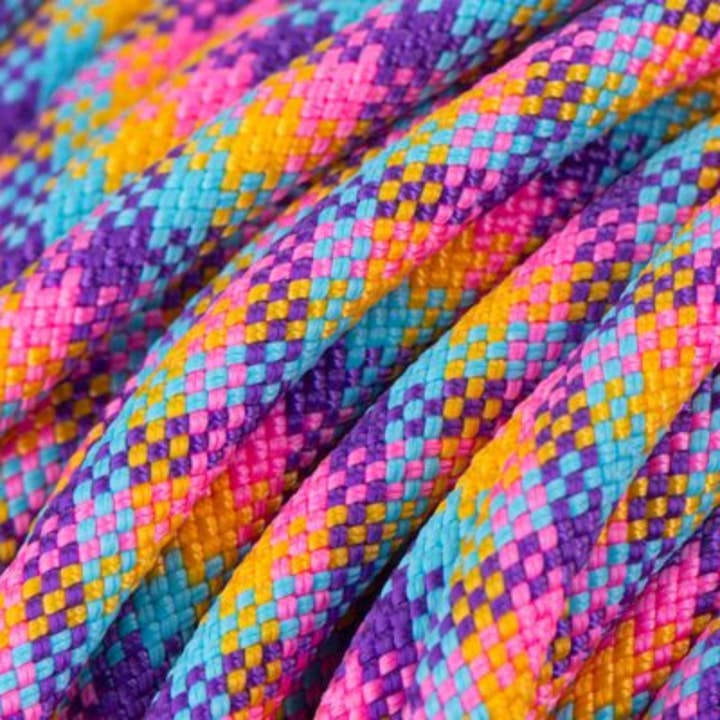 KITSUNE.DOG - Wholesale Pet Leash - Dog - Rainbow paracord MULTIPOSITION leash / LILAC biothane6