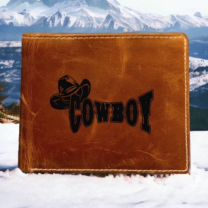 Billetera Bifold de Cuero de Vaquero Premium Búfalo Occidental para venta al por mayor de Texan Customs