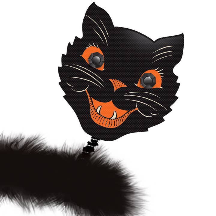 Beistle - Wholesale Costume – Unisex - Vintage Halloween Cat Bopper Headband1