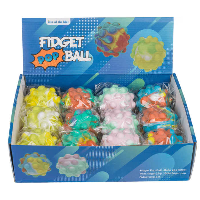Out of the blue KG - Wholesale Fidget Toy - Kids - Fidget Pop Ball, Rainbow; D. ca. 7 cm,1